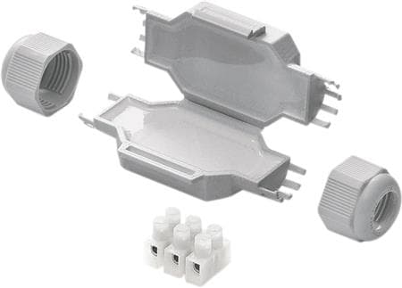 Raytech liitäntärasia sisäänrakennetulla geelillä 80x36x23 1 kpl.w/cl+fork-IP68.Terminal 3x2,5mm2