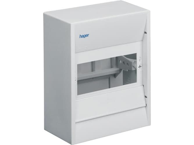 HAGER Mini kansi GD108E 8 moduulia PE-kiinnittimelläKOK x SxLxK: 180 x 182 x 82 mmIP 30