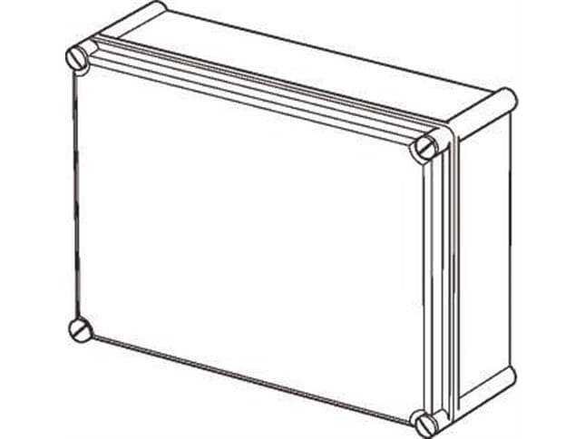 FIBOX kassapöydän pohja EK polykarbonaatti 380 x 280 x 100 mm ilman laippa-aukkoja
