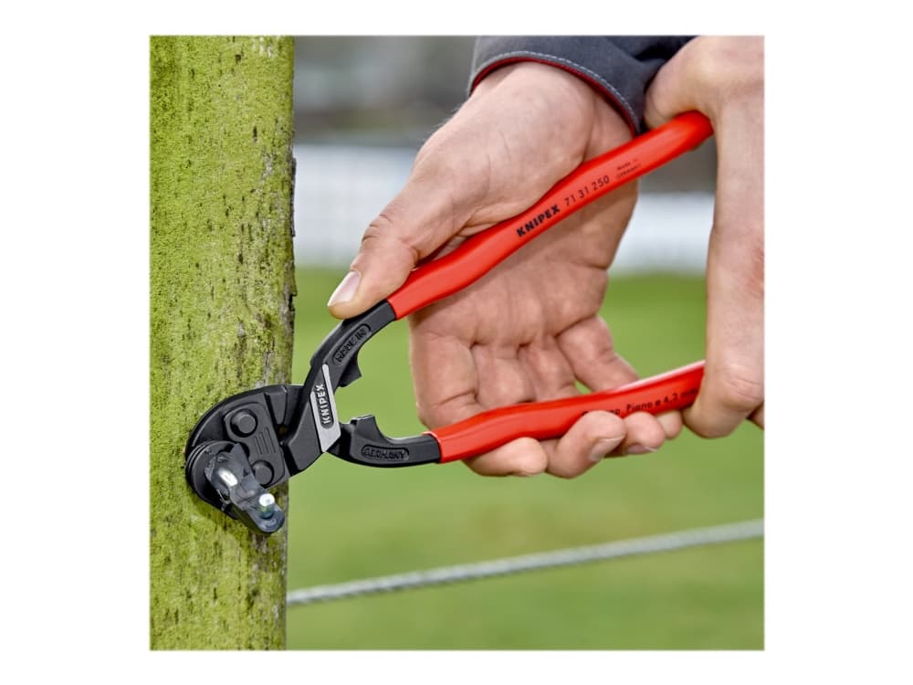Knipex CoBolt XL, Voimaleikkurit, 6 mm, Metalli, Metalli, Muovi, Punainen, 250 mm