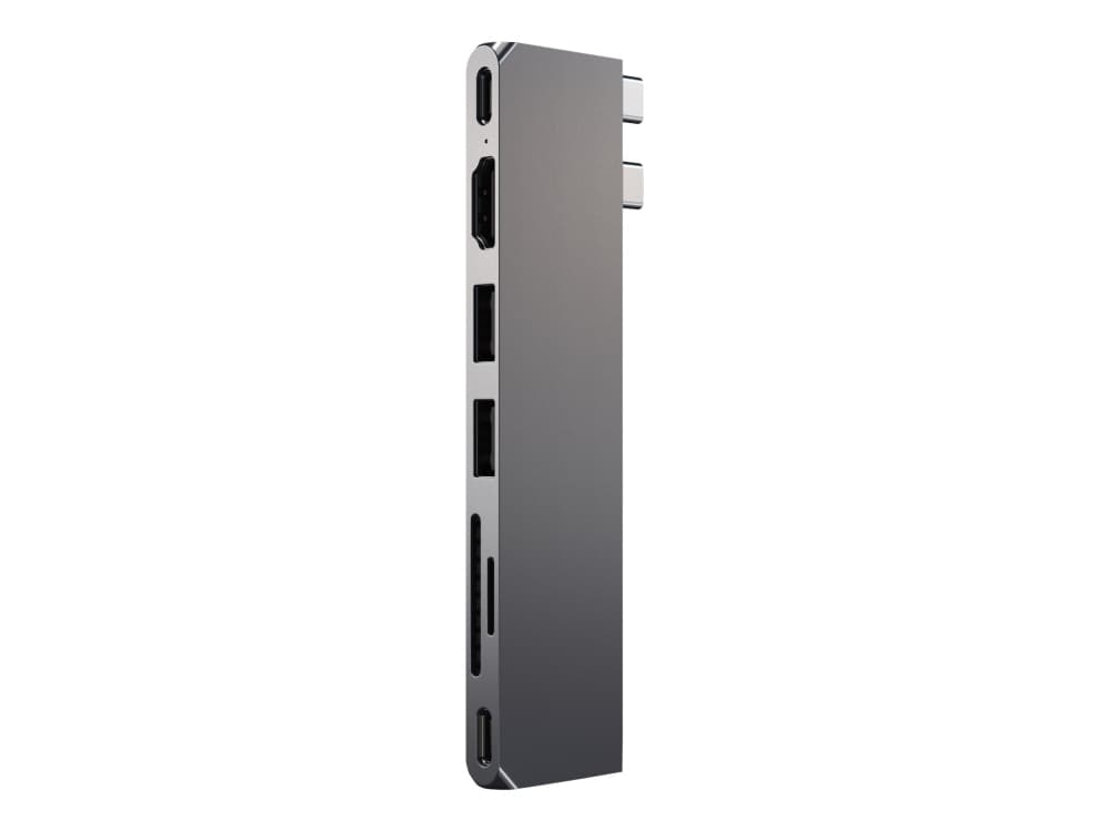 Satechi ST-HUCPHSM, Telakointi, USB 3.2 Gen 2 (3.1 Gen 2) Type-C, 100 W, 1.4/2.3, Harmaa, Space Gray