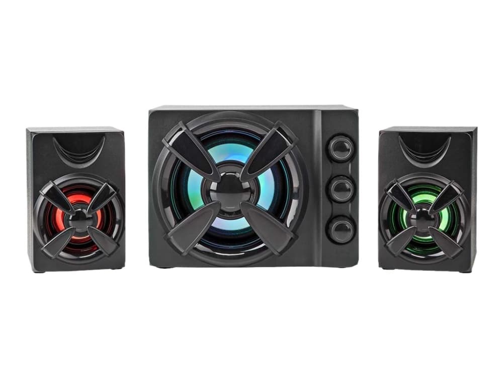 Nedis GSPR31021BK, 2-suuntainen, 2.1 kanavaa, Langallinen, 11 W, Musta