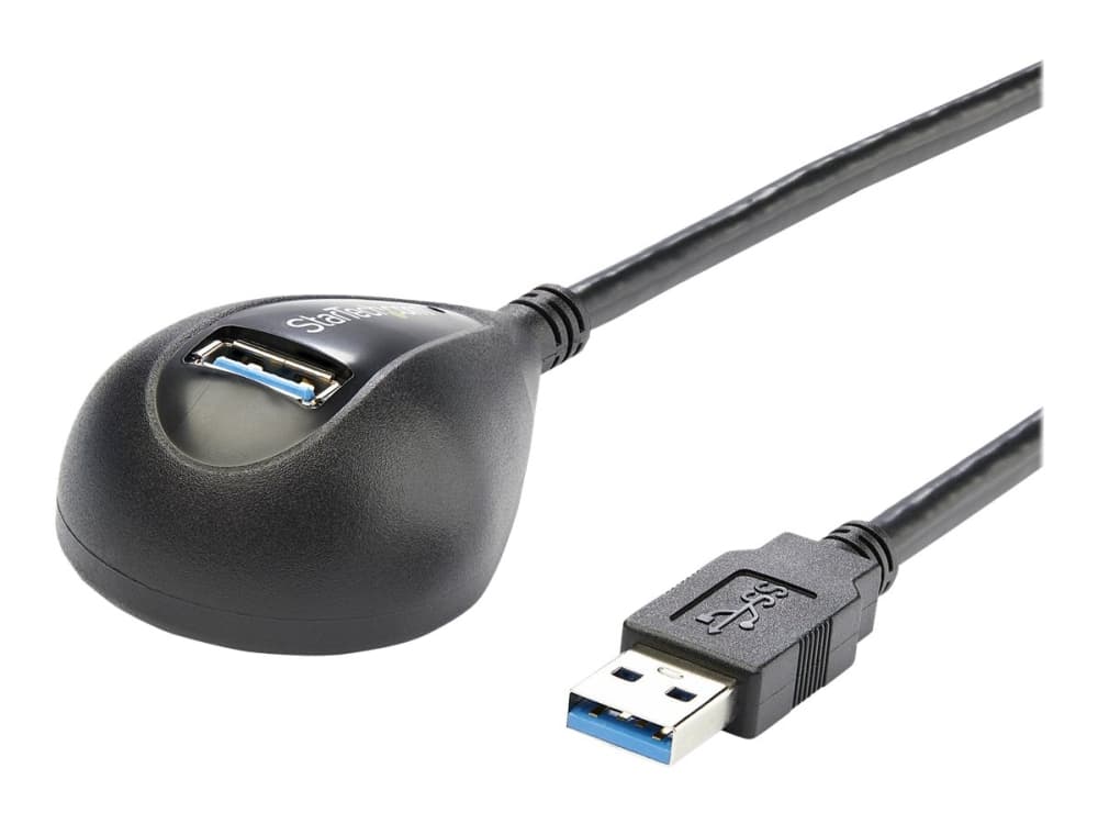StarTech.com 5ft SuperSpeed USB 3.0 jatkokaapeli työpöydälle - STP - USB-A uros - USB-A naaras kaapeli tietokoneelle - Musta (USB3SEXT5DKB) - USB forlængerkabel - USB Type A (hun) til USB Type A (han) - USB 3.0 - 1.5 m - lajittelu - P/N: CFASTRWU3, S355BU33ERM, USB3SAA3MBK varten