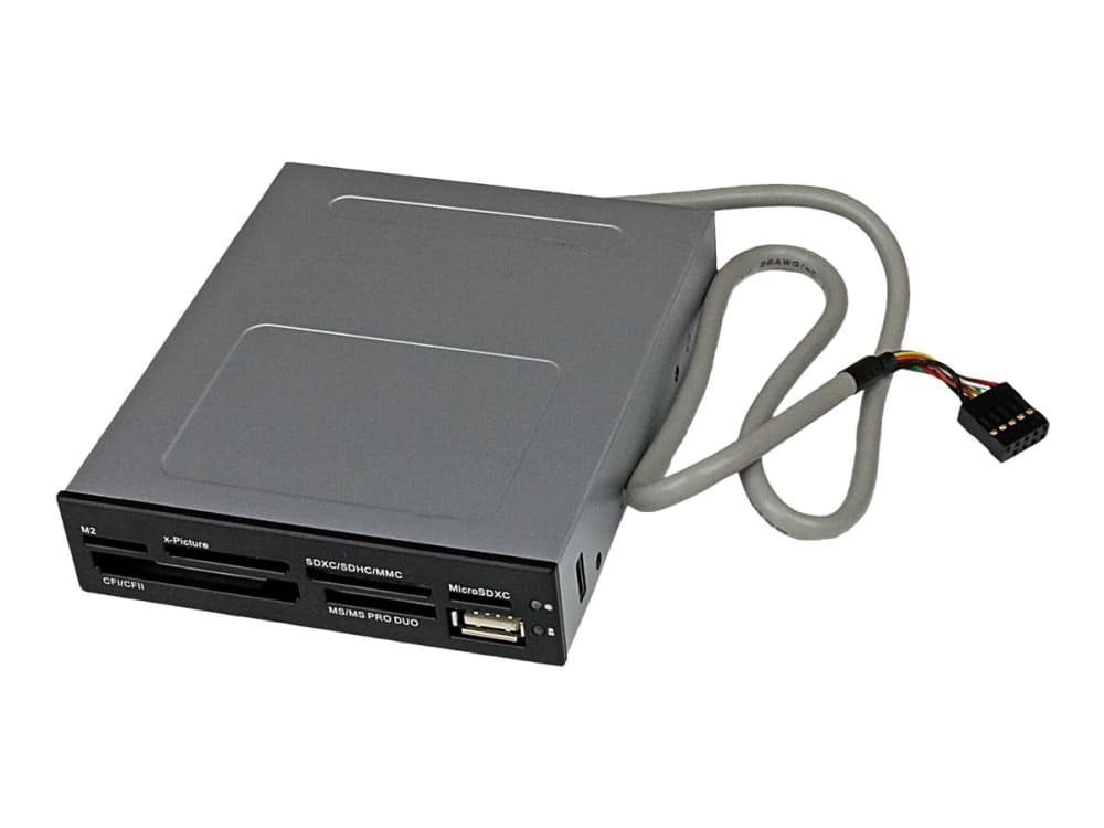 StarTech.com 35FCREADBK3, CF, MMC, MS Duo, MS Micro (M2), MS PRO Duo, MS Pro-HG Duo, Muistitikku (MS), MicroSD (TransFlash),..., Musta, 3.5, 480 Mbit/s, Muovi, Terästä, Toiminta/Seikkailu, Teho