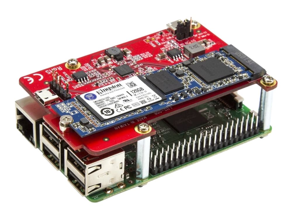 StarTech.com Raspberry Pi Board - USB 2.0 480Mbps - USB to M.2 SATA Converter - USB to SATA Raspberry Pi SSD (PIB2M21) - Lagringskontrol - M.2 Card - USB 2.0 - rød