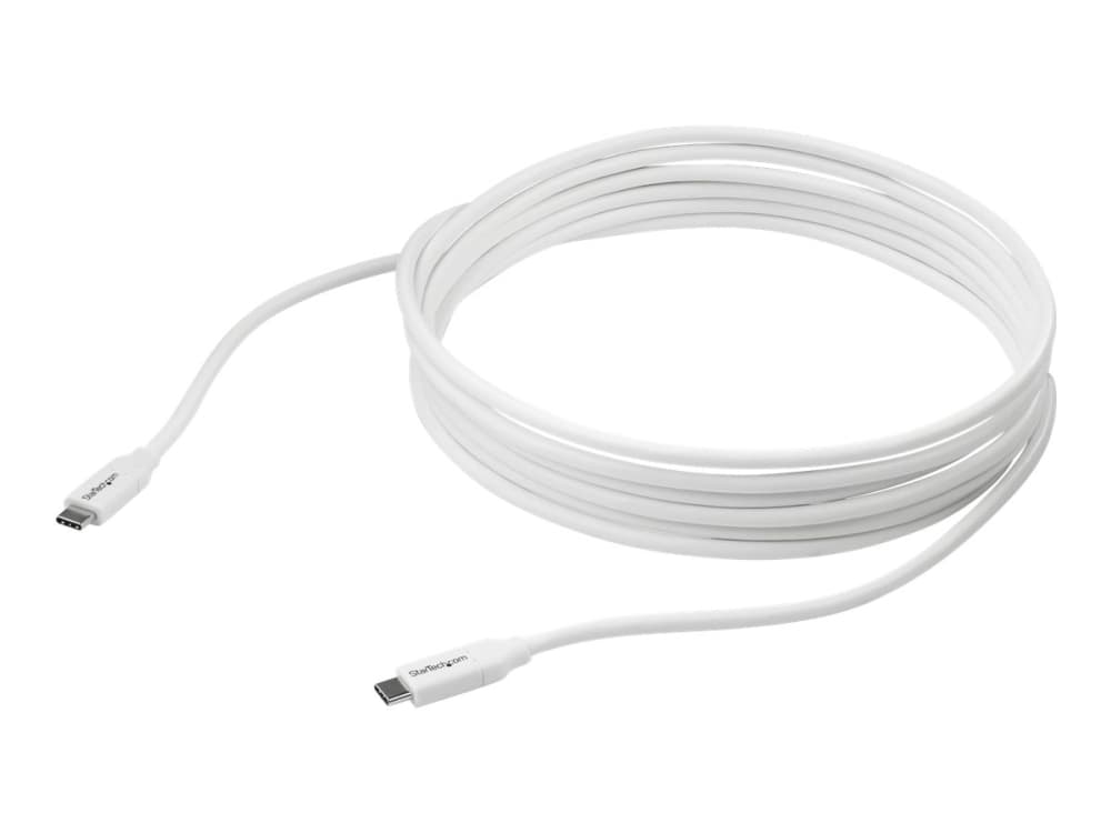 StarTech.com USB2C5C4MW, 4 m, USB C, USB C, USB 3.2 Gen 1 (3.1 Gen 1), 480 Mbit/s, Valkoinen
