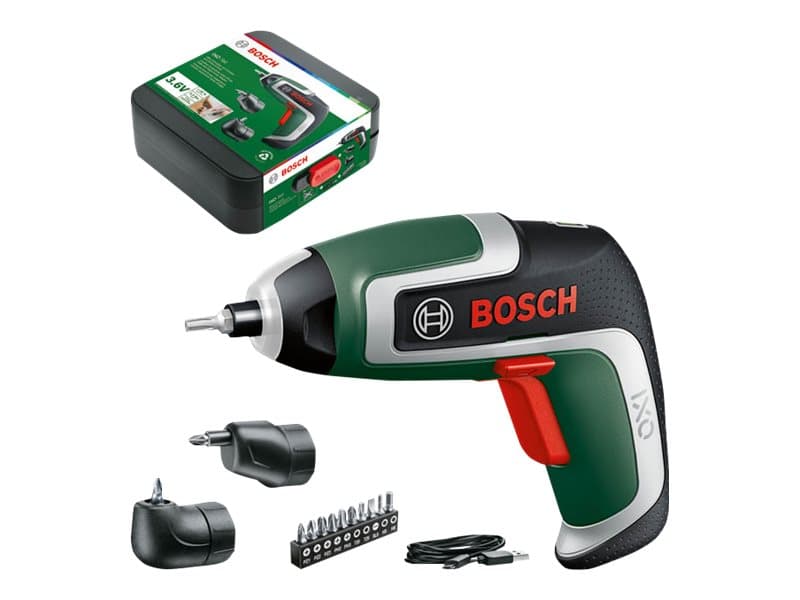 Bosch ladattava akkupaketti IXO 7 3.6V ja laturi