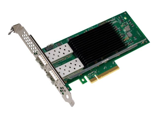 Intel E810-XXVDA2, Sisäinen, Langallinen, PCI Express, Kuitu, Musta, Vihreä, Hopea