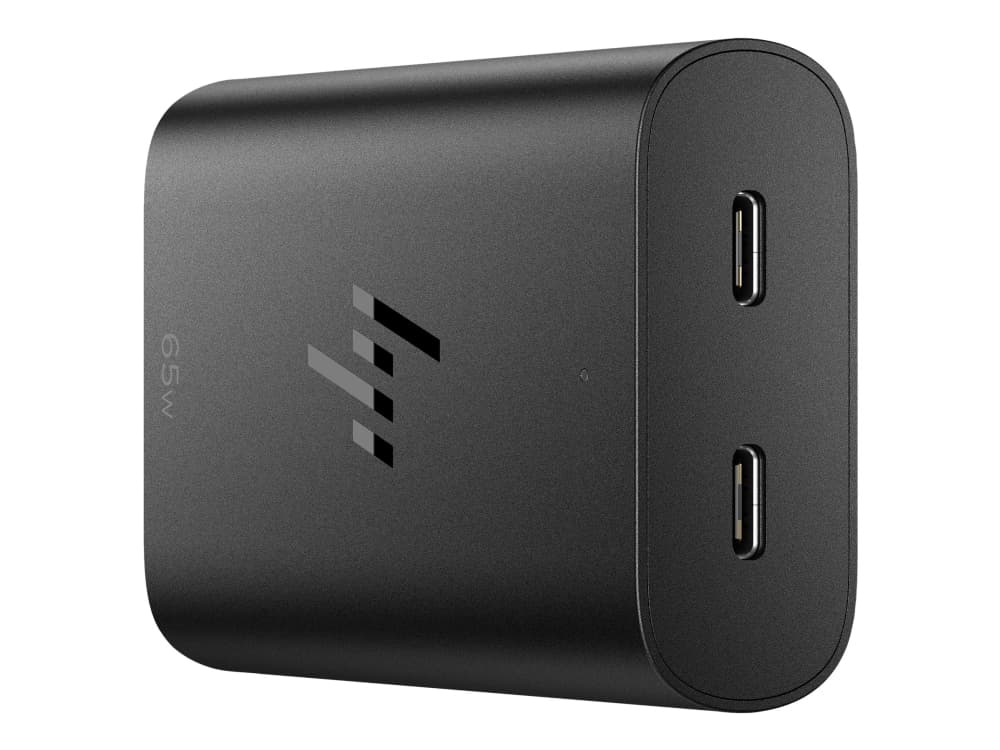 HP 65W GaN USB-C -kannettavan laturi, Kannettava tietokone, Sisätila, 65 W, 5,9,12,15,20 V, 65 W, USB Type-C
