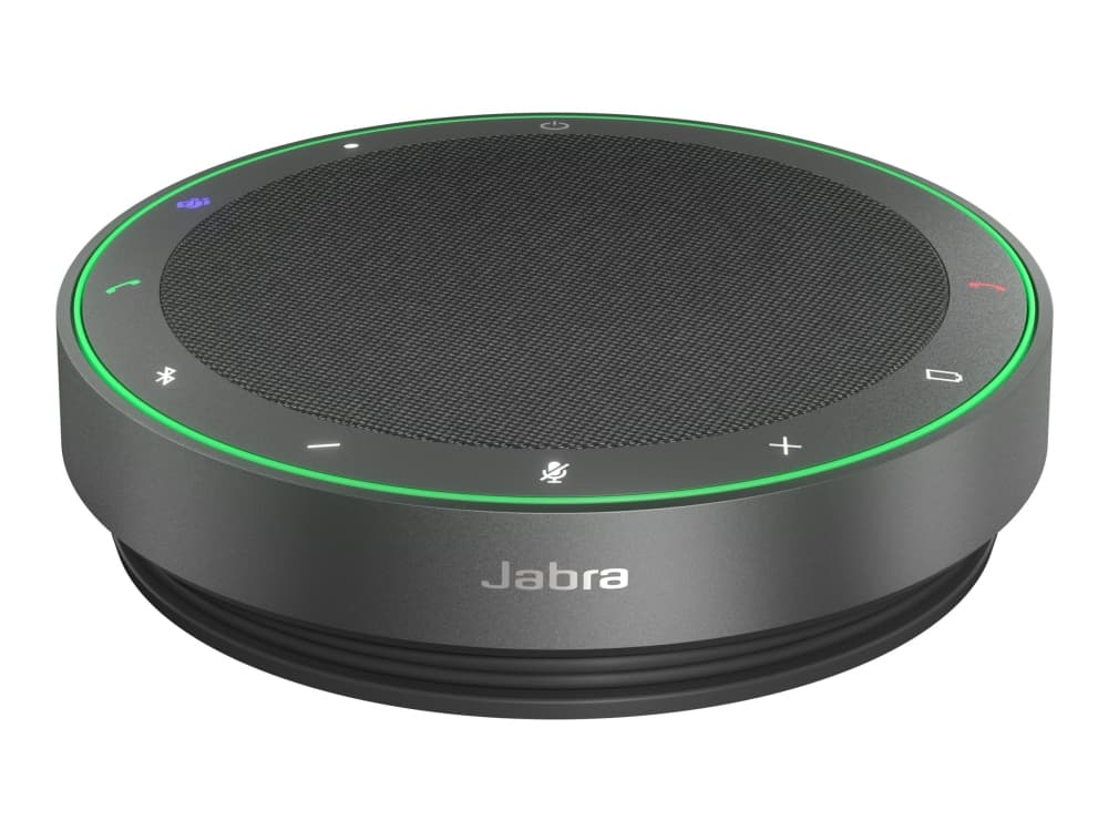 Jabra Speak2 75 UC - Konferencetelefon håndfri - Bluetooth - trådløs, kabling - USB-C, USB-A - mørkegrå - Zoom-sertifioitu, Cisco Webex-sertifioitu, sertifioitu Zoom-huoneille, Alcatel-Lucent-sertifioitu, Avaya-sertifioitu, Unify-sertifioitu, MFi-sertifioitu, Google Meet-sertifioitu, Amazon Chime-sertifioitu, Google Fast Pair-sertifioitu