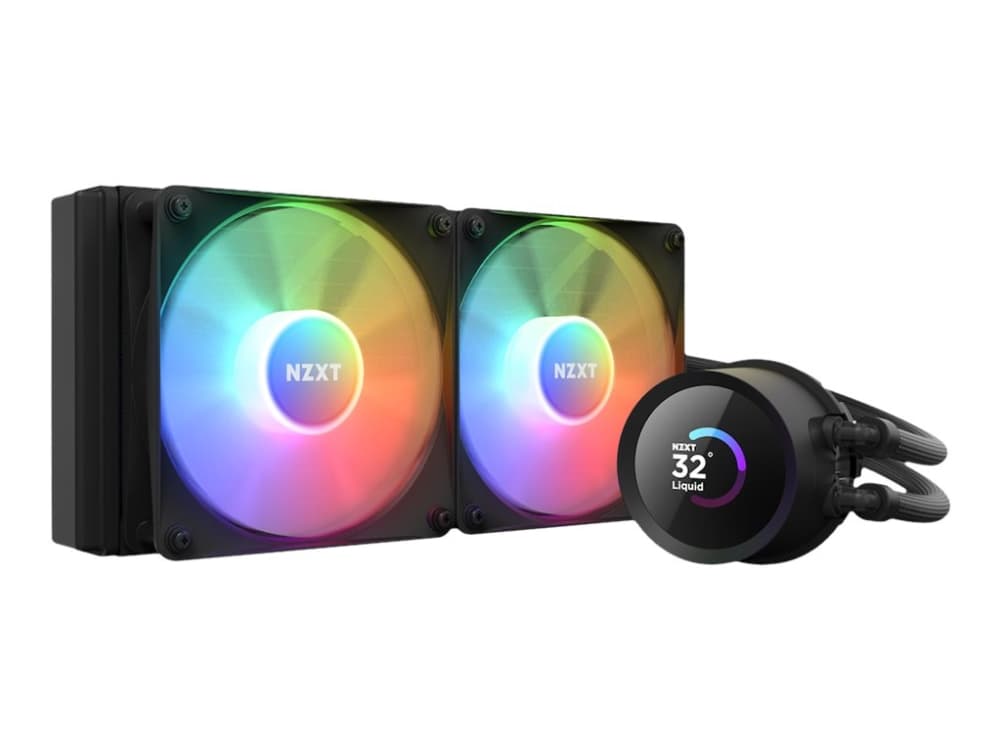NZXT Kraken 240 RGB, musta vesijäähdytys AMD- ja Intel-suorittimelle
