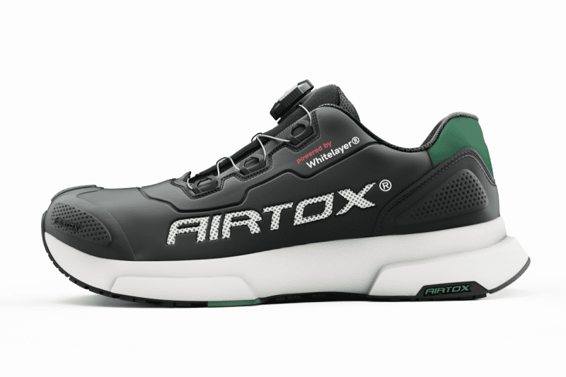 Airtox sikkerhedssko str. 42 - FL44, Styrosoft såler, Whitelayer sømværn, Wirelukning