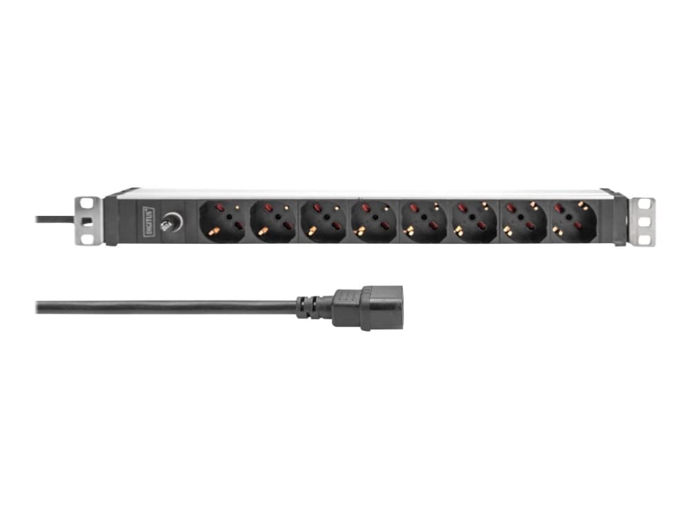 DIGITUS Alu pistorasia 8-way 1U IT 2m 2m