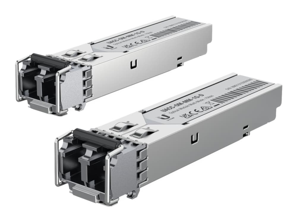 Ubiquiti Networks UACC-OM-MM-1G-D-20, Valokuitu, 1250 Mbit/s, SFP, LC, 550 m, 850 nm