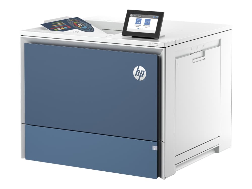 HP LaserJet Enterprise Color 6701dn -tulostin, Tulostus, USB-muistiportti edessä Valinnaisena suuren kapasiteetin lokerot Kosketusnäyttö TerraJet-kasetti, Laser, Väri, 1200 x 1200 DPI, A4, 61 ppm, Kaksipuolinen tulostus