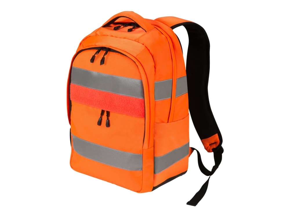 DICOTA Hi-Vis - Reppu - 25 litraa - termoplastinen polyuretaani (TPU), 600D RPET - oranssi