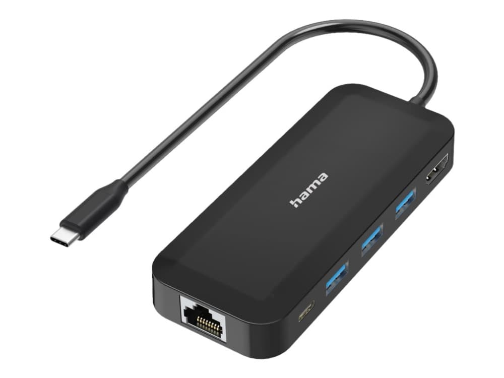 Hama Essential Line - Telakointiasema - USB-C - HDMI - 10Mb LAN