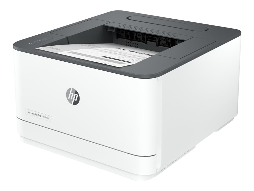 HP LaserJet Pro 3002dn -tulostin, Mustavalkoinen, Tulostin varten Pienet ja keskikokoiset yritykset, Tulostus, Langaton Tulostus älypuhelimelta tai tabletilta Kaksipuolinen tulostus, Laser, 1200 x 1200 DPI, A4, 33 ppm, Kaksipuolinen tulostus, Harmaa, Valkoinen