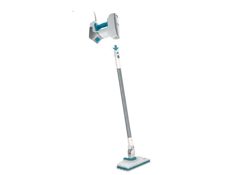 Black & Decker BHSM15FX08-QS, Kannettava höyrypesuri, 0,5 L, Valkoinen, 6 m, 1500 W, 30 s