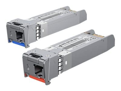 Ubiquiti UACC-OM-SM-10G-S-20 - SFP (mini-GBIC) lähetin-vastaanotinmoduuli - 10 GbE - 10GBASE-BiDi - LC yksitila - jopa 10 km - 1270 nm / 1330 nm (20 kappaleen pakkaus)