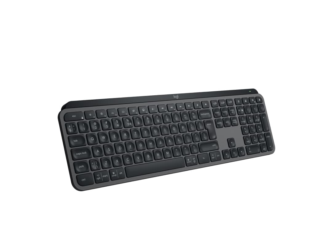 Logitech® | MX Keys S - Tastatur - bagbelyst - Bluetooth, 2,4 GHz - Nordisk asettelu - Grafiitti