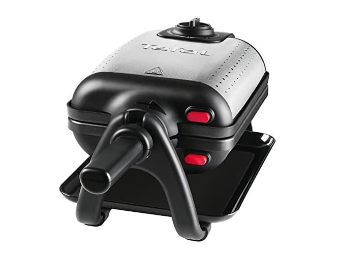 Tefal WM756D, 2 vohveli(a), Suorakulmainen, Musta, Ruostumaton teräs, Ruostumaton teräs, 1200 W, 10 cm