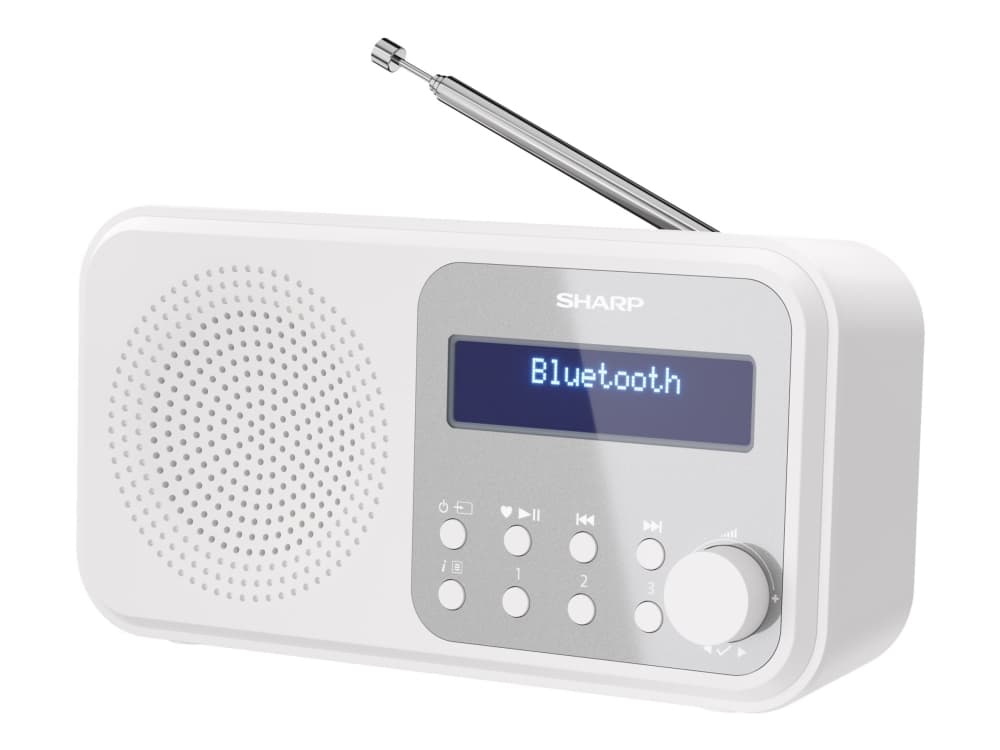 Sharp Tokyo DR-P420 - kannettava DAB-radio - lumivalkoinen