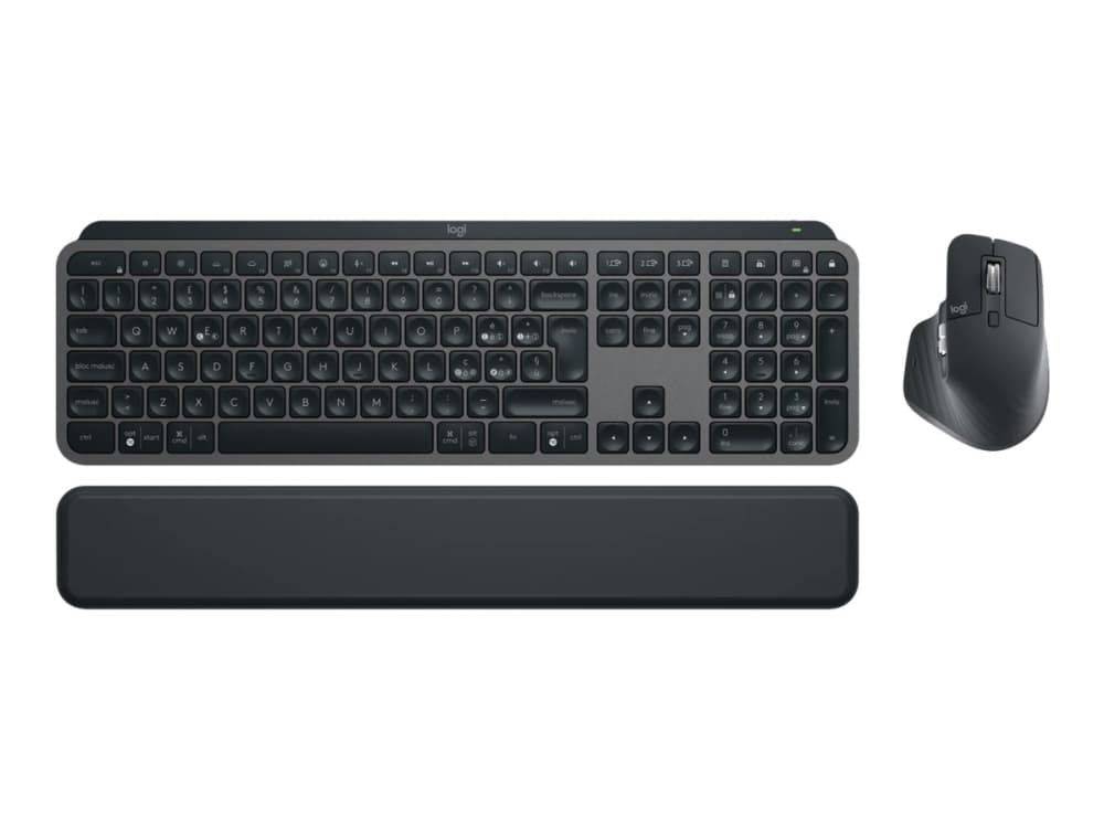 Logitech® | MX Keys S Combo - Näppäimistö ja hiiri - taustavalaistu - langaton - Bluetooth LE - QWERTY - Pohjoismainen asettelu - Grafiitti
