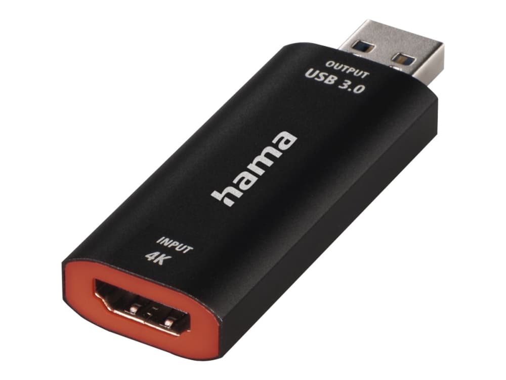 Hama 00074257, Musta, Alumiini, Windows 10,Windows 7,Windows 8, Mac OS X 10.8 Mountain Lion, 1080p, HDMI