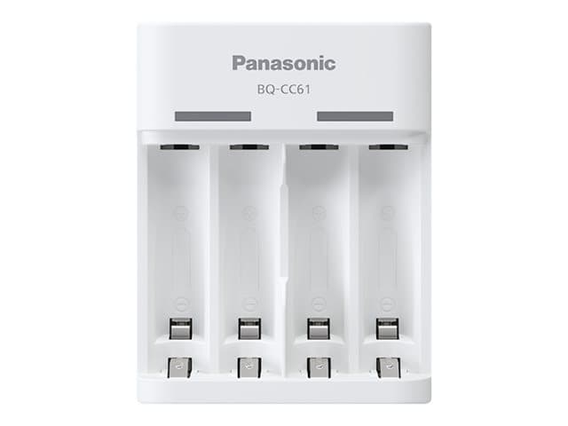 Panasonic eneloop Basic BQ-CC61 - 10t akkulaturi - (2/4xAA/AAA:lle) 4 x AA-tyyppi - NiMH - 2100 mAh