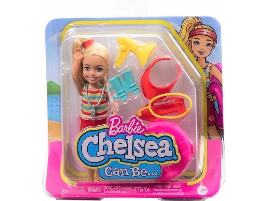 Barbie Chelsea-nukke ura vesipelastus HKD94 GTN86 MATTEL