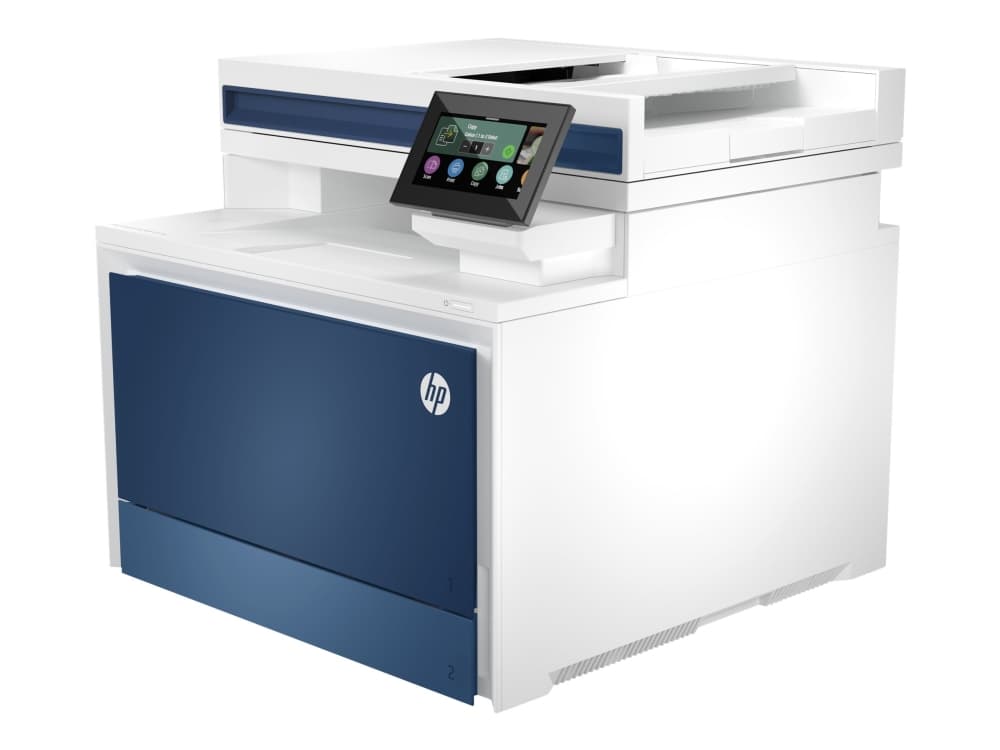 HP Color LaserJet Pro MFP 4302dw -monitoimilaite, Väri, Tulostin varten Pienet ja keskikokoiset yritykset, Tulosta, kopioi, skann, Langaton Tulostus älypuhelimelta tai tabletilta automaattinen asiakirjojen syöttölaite, Laser, Väritulostus, 600 x 600 DPI, A4, Suoratulostus, Sininen, Valkoinen