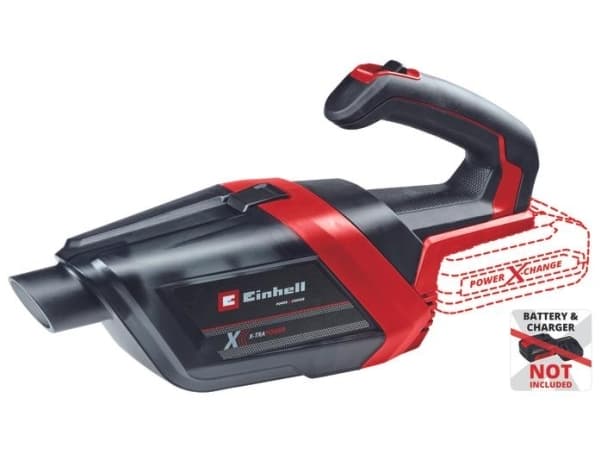 Einhell TE-HV 18/06 Li - Solo, Kuiva, Pussiton, 0,6 L, Musta, Punainen - SOLO