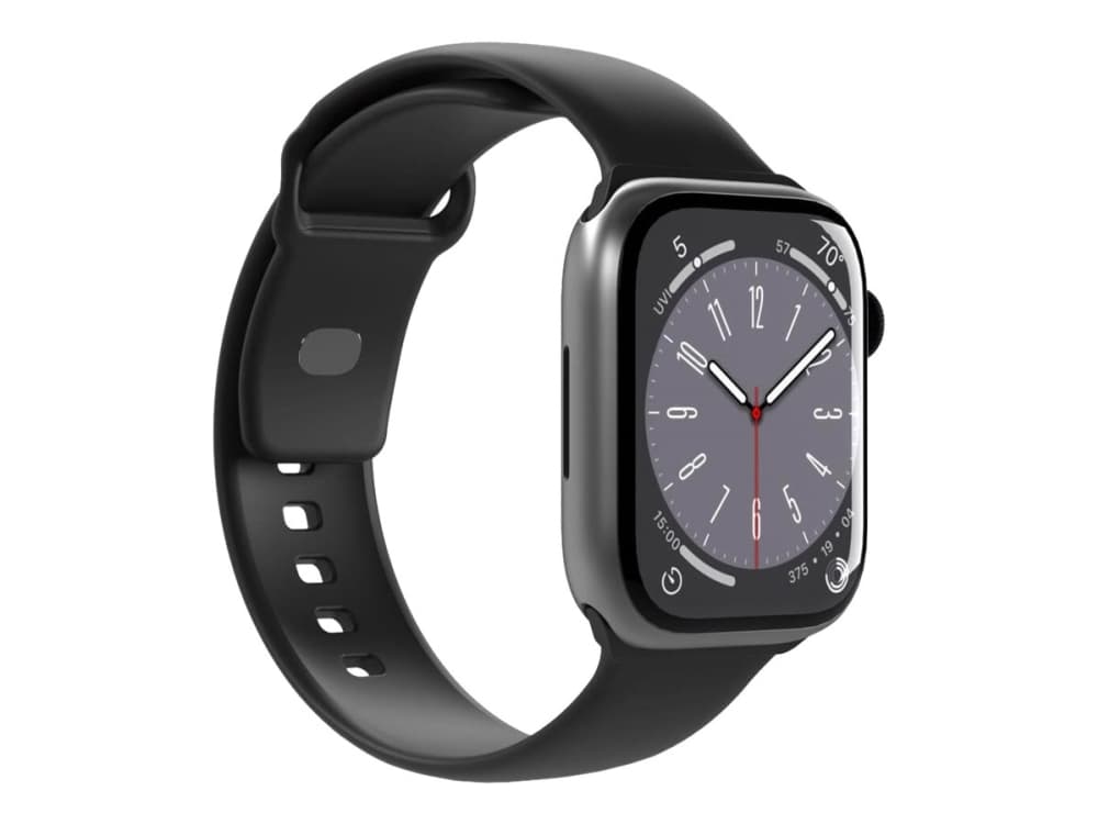 PURO ICON - Elastinen hihna Apple Watch 38/40/41 mm (S/M & M/L) (musta)