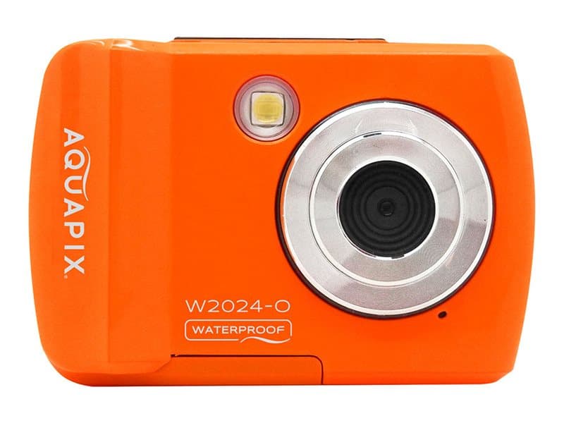 Easypix Aquapix W2024 Splash - Digitaalikamera - kompakt - 5.0 MP / 16.0 MP (interpoleret) - 720p - jaervands op til 3 m - oranssi