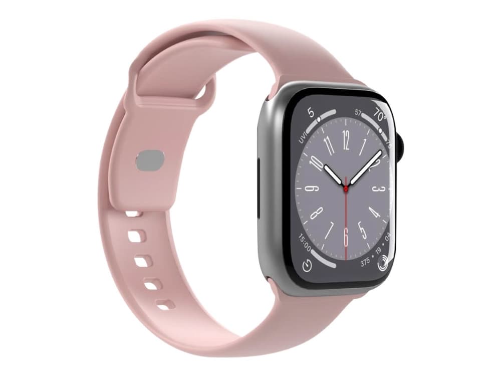 PURO ICON - Elastinen hihna Apple Watchille 38/40/41 mm (S/M &amp M/L) (Dusty Pink)