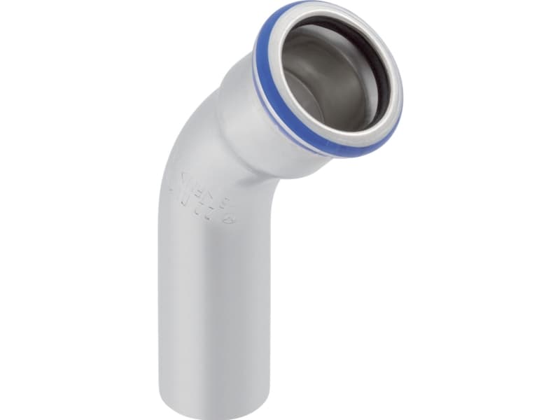 GEBERIT Taivutus 45 astetta ruostumatonta 54 mm holkki / nippeli mapress