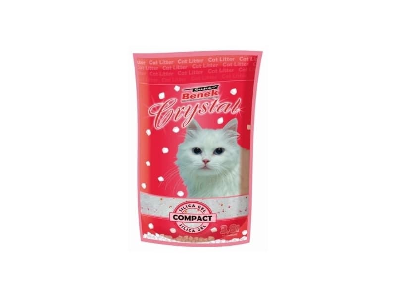 SUPER BENEK Crystal Compact - kissan kuivike - 3,8 litraa
