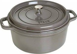 Staub Cocotte, Harmaa, valurauta, 20 cm, 3,4 kg