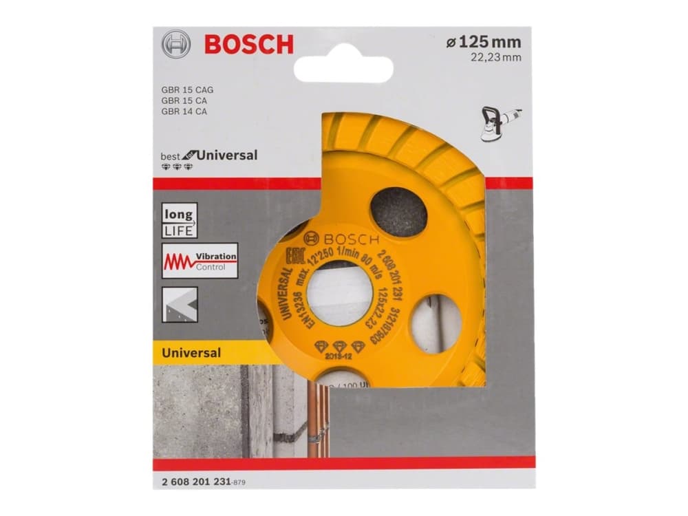 Bosch DIAMANTKOPSKIVE BEST TURBO 125MM