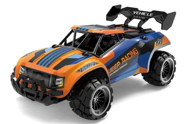 Jeep Racing R/C 1:18 2,4G 3,7V Li-ion, blå/orange