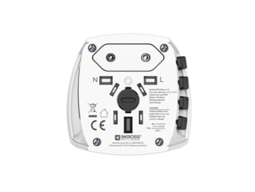 Hama MUV Micro, Universal, Universal, tyyppi A, tyyppi C (Europlug), tyyppi G (UK), tyyppi I (AU), tyyppi A, tyyppi B, tyyppi C, tyyppi D (UK), tyyppi E (FR), tyyppi F, tyyppi G (UK), tyyppi H (IL), tyyppi I (AU),..., 100 - 250 V, valkoinen