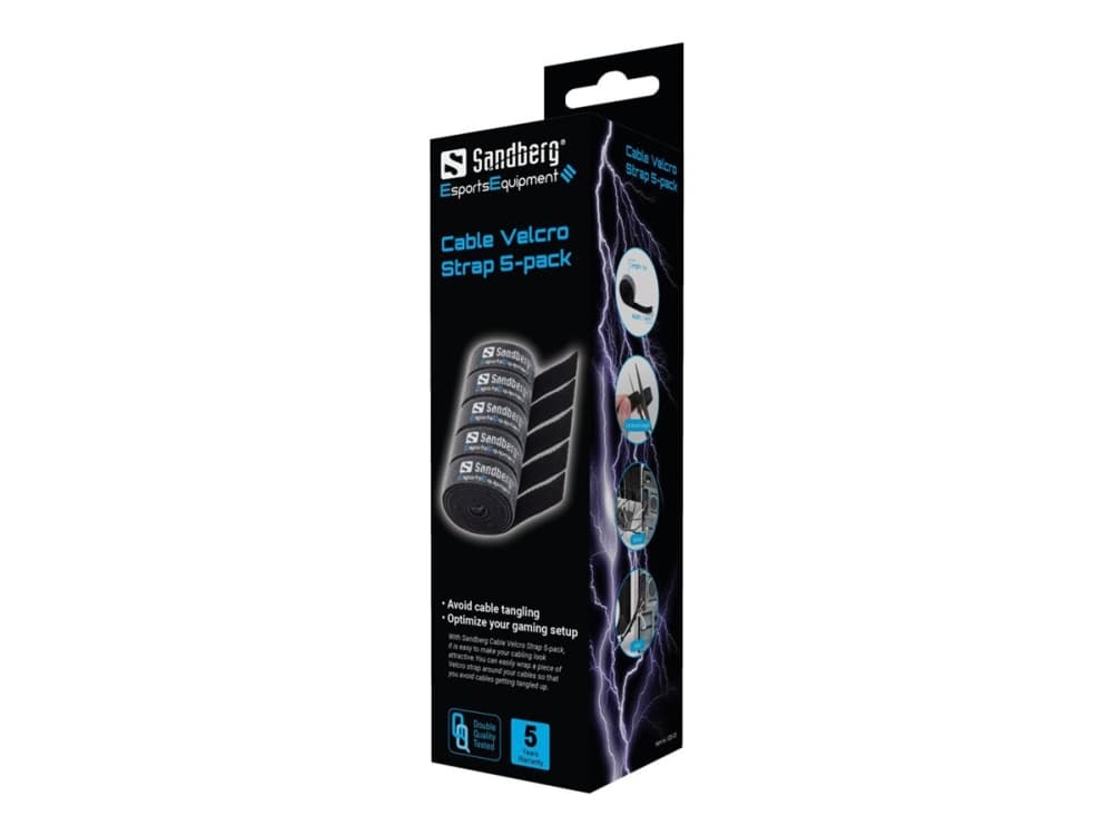 Sandberg EsportsEquipment kaapelipidike 5-pack (5 kpl) (5 kpl)