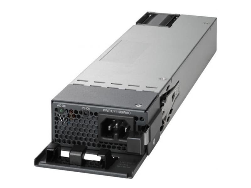 Cisco Config 1 - Virtalähde - hot-plug/redundantti (plug-in-moduuli) - 80 PLUS Platinum - AC 100-240 V - 350 Watt - Catalyst 9300 (350 Watt), 9300L (350 Watt)