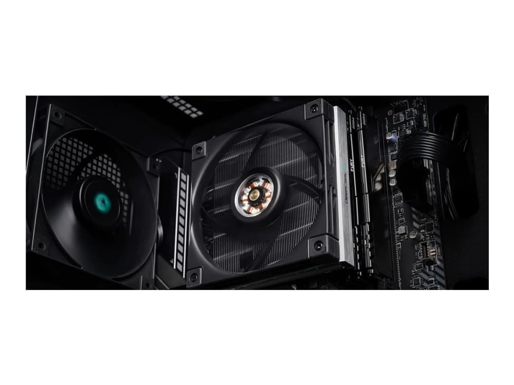 Deepcool AN600 - prosessorijäähdytin - (LGA1155, LGA1150, LGA1151, AM4, LGA1200, LGA1700, AM5) - alumiinia - 120 mm