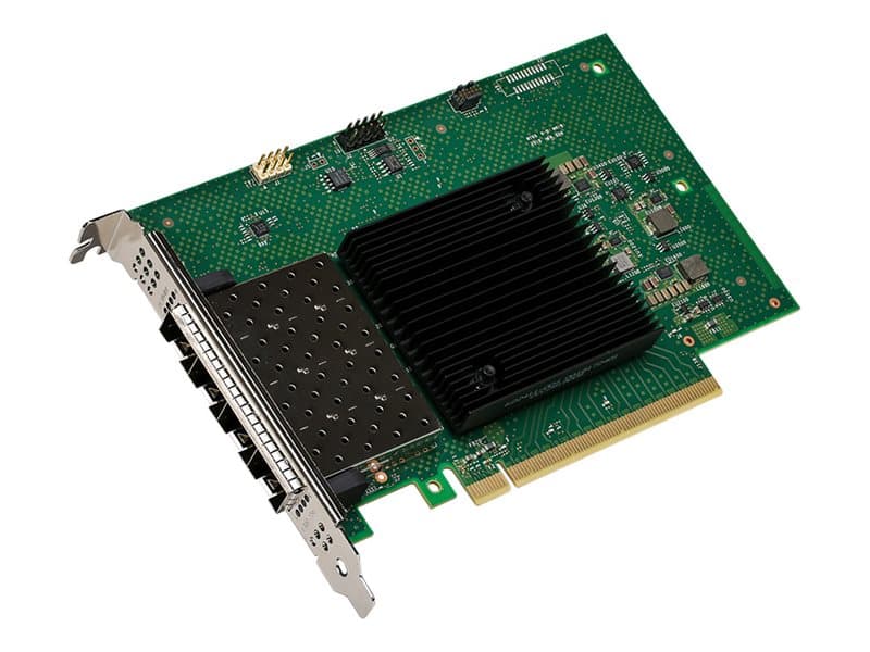 Intel Ethernet-verkkosovitin E810-XXVDA4 - Verkkosovitin - PCIe 4.0 x16 Low Profile - 25 Gigabit SFP28 x 4