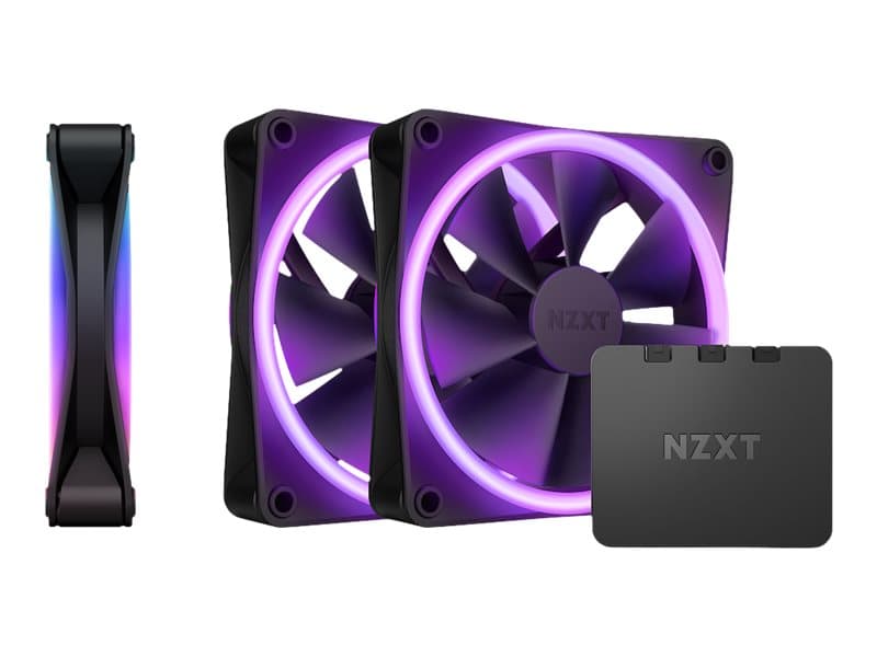 NZXT F Series F120 RGB DUO Triple Pack - Sisäosa tuulettimella - 120 mm - musta (3 kpl)