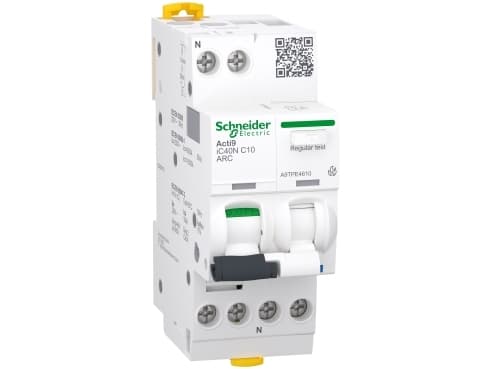 SCHNEIDER ELECTRIC Gnistdetektor/lysbuevagt MCB+AFD 1PN C10A 6kA iC40N ARC