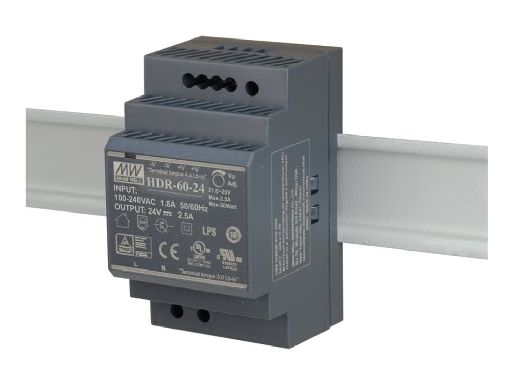D-Link DIS-H60-24, 60 W, 85 - 264 V, 47 - 63 Hz, 1.2 A, 30 ms, 90%