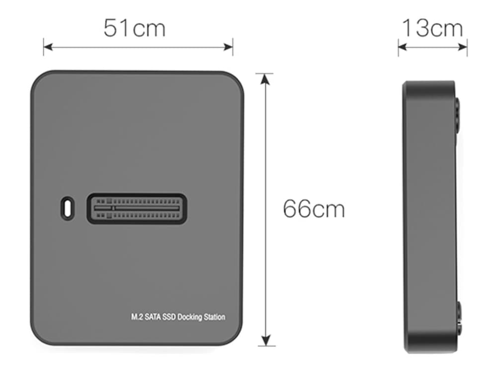 Gembird DD-U3M2 - SSD-telakointiasema - M.2 - M.2-kortti (PCIe NVMe & SATA) - USB 3.2 (Gen 2) - lajittelu